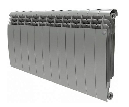 Радиатор биметаллический ROYAL THERMO BILINER SILVER SATIN VR 350x12 секций (НС-1196737)