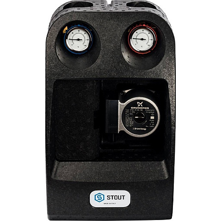 ГБМ Насосная группа STOUT с 3-х приводным смесителем, с насосом GRUNDFOS UPSO25-65 DN25 (1")