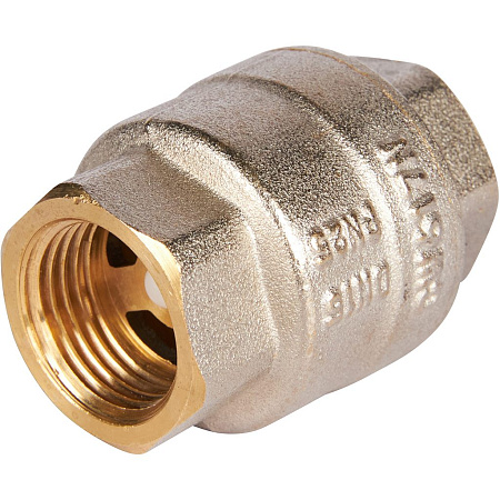 Обратный клапан пружинный муфтовый с пластиковым седлом 1/2"  ROMMER
