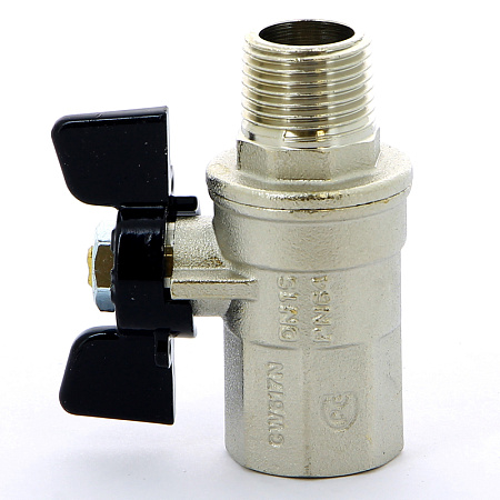 Кран шаровой BUGATTI NEVADA 407 бабочка 1/2" ВН, полнопроходной