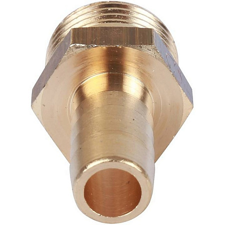 Штуцер резьбовой латунный STOUT без покрытия 1/8"x14мм Н