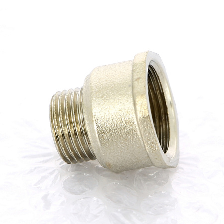 Переход под ключ резьбовой латунный UNI-FITT никель 1/2"х3/4"