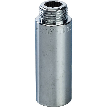 Удлинитель резьбовой латунный STOUT хром 1/2"x65мм ВН