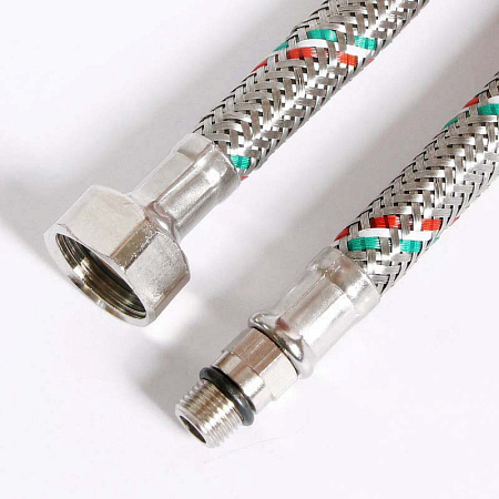 Гибкая подводка для смесителя UNI-FITT М10х1 - 1/2", 80 см, DN 8, оплётка из нерж. стали