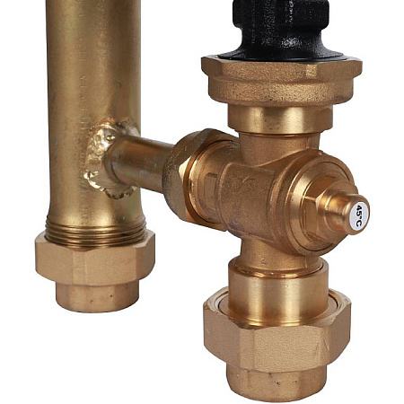 ГБМ Насосная группа STOUT для твердотопливных котлов, с насосом GRUNDFOS UPSO25-65 DN25 (1")