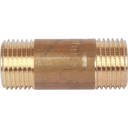 Бочонок резьбовой латунный STOUT без покрытия 1/2"x50мм