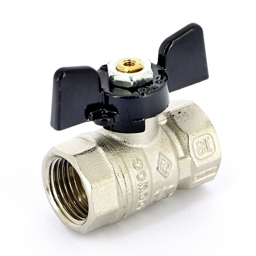 Кран шаровой BUGATTI ARIZONA 602 бабочка 1/2&amp;quot; ВВ, стандартный проход