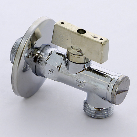 Кран шаровой потребительный угловой BUGATTI MINNESOTA 871 бабочка 1/2"х1/2", для смесителя с фильтро