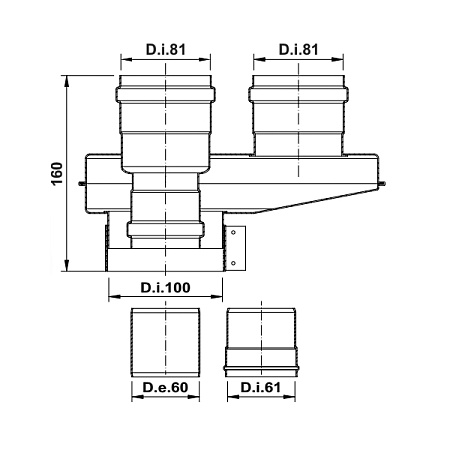 Адаптер котла одноблочный TERMICA TADA05 (ARISTON/BAXI/CHAFFOTEAUX/PROTHERM/TERMICA/VAILLANT/VIESSMA