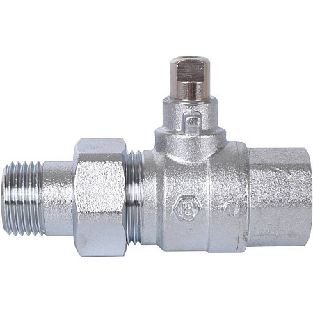 Клапан шаровой двухходовой зональный STOUT 1/2"х1/2" НВ
