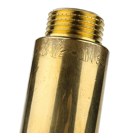 Удлинитель резьбовой латунный STOUT без покрытия 1/2"x100мм ВН