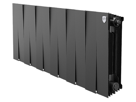 Радиатор биметаллический ROYAL THERMO PIANOFORTE NOIR SABLE 300x12 секций, чёрный (НС-1346057)