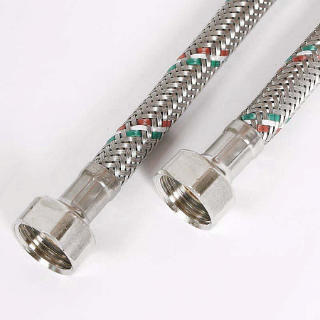 Гибкая подводка UNI-FITT ВВ 1/2", 120 см, DN 8, оплётка из нерж. стали