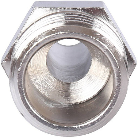 Штуцер резьбовой латунный STOUT никель 1/2"x12мм Н