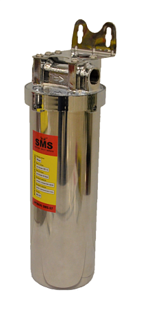 Корпус-колба фильтра из нержавейки SMS-57 горячая и холодная вода 10SL, 1/2"