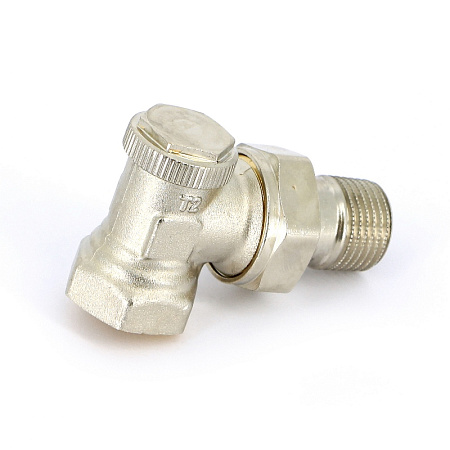 Вентиль обратный угловой UNI-FITT THERMO ВН 1/2" с разъемным соединением, никелир.