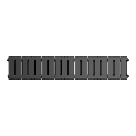 Радиатор биметаллический ROYAL THERMO PIANOFORTE NOIR SABLE 200x18 секций, чёрный (НС-1346009)