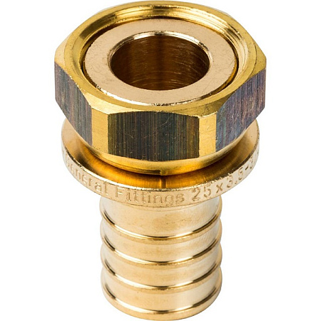 СА Муфта с накидной гайкой аксиальная для сшитого полиэтилена STOUT Ø25х3/4"