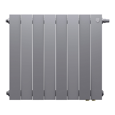 Радиатор биметаллический ROYAL THERMO PIANOFORTE SILVER SATIN VDR80 500x8 секций (НС-1506374)