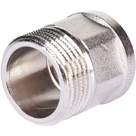 Переход под ключ резьбовой латунный STOUT никель 1/2"х3/4" ВН