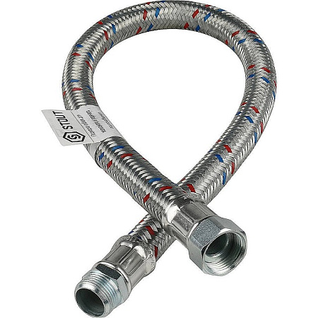 Гибкая подводка для воды STOUT ГИГАНТ 3/4"-80 см гайка-штуцер