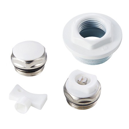 Комплект для монтажа радиаторов ROYAL THERMO 1/2" без кронштейнов, белый (НС-1156746)