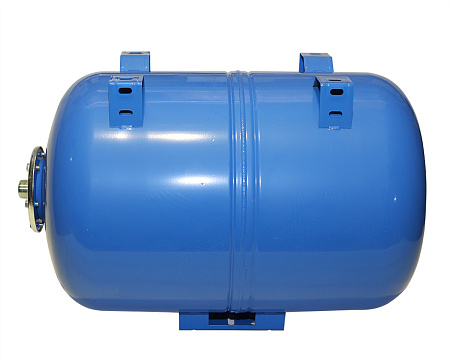 Гидроаккумулятор для воды VODOS WTR 80 HOR горизонтальный 80 л, 1" Н, синий