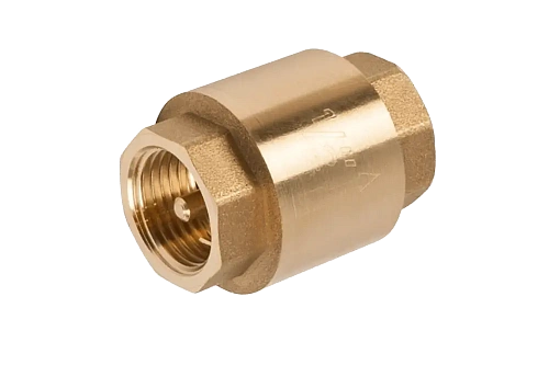 Обратный клапан пружинный, латунный UNIPUMP (с металлическим седлом) 3/4&amp;quot; ВВ