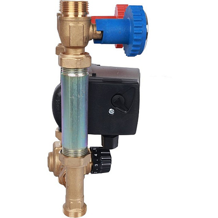 ГБМ Насосная группа STOUT с термостатическим смесителем, с насосом GRUNDFOS UPSO15-65 DN20 (3/4")