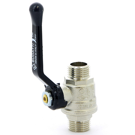 Кран шаровой BUGATTI OREGON 325 рукоятка алюминиевая 1/2" НН, полнопроходной