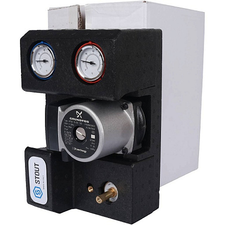 ГБМ Насосная группа STOUT с 3-х приводным смесителем, с насосом GRUNDFOS UPSO15-65 DN20 (3/4")