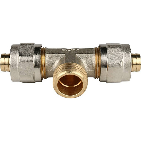 МЦ Тройник резьбовой цанга для металлопласта STOUT Ø16х1/2"х16 Н