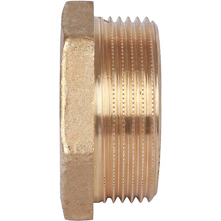 Футорка резьбовая латунная STOUT без покрытия 11/2"x1/2" ВН