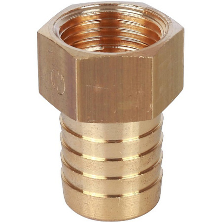 Штуцер резьбовой латунный STOUT без покрытия 1/2"x20мм В