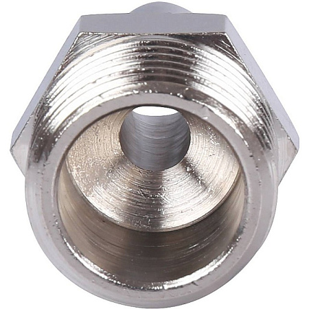 Штуцер резьбовой латунный STOUT никель 1/2"x10мм Н