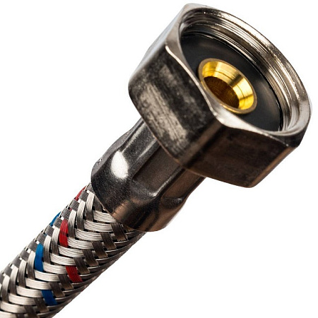 Гибкая подводка для воды STOUT нерж.сталь 1/2"х3/8"-60 см гайка-штуцер