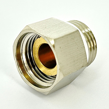 Клапан отсечной для воздухоотводчика UNI-FITT 1/2" ВН, никелированный