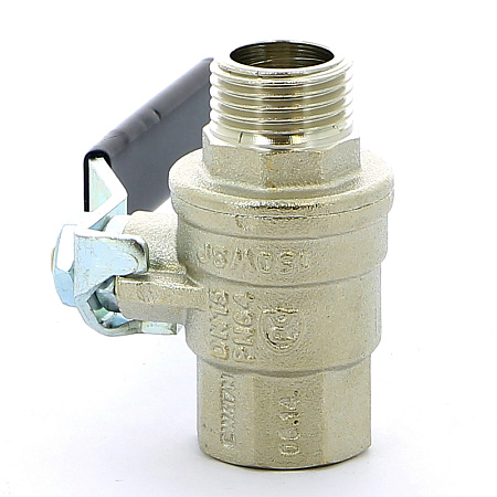 Кран шаровой BUGATTI OREGON 306 рукоятка стальная 1/2" ВН, полнопроходной