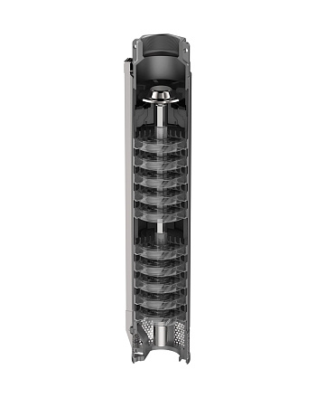 Гидравлическая часть скважинного насоса VODOS 4" VRX 6/17, 2,2 кВт