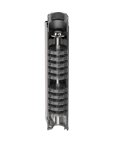 Гидравлическая часть скважинного насоса VODOS 4&amp;quot; VRX 4/23, 2,2 кВт