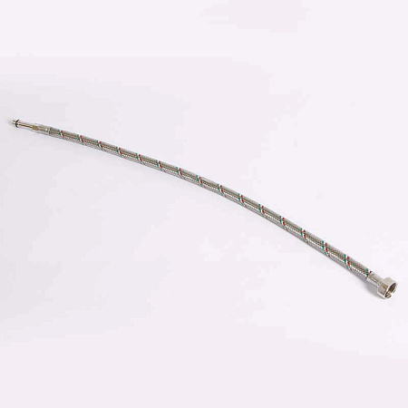 Гибкая подводка для смесителя UNI-FITT МL10х1 - 1/2", 60 см, удл. штуцер, DN 8, оплётка из нерж. ста