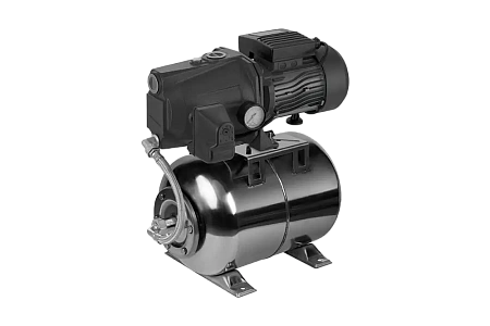 Насосная станция UNIPUMP AUTO JSW-55-50-S, бак нержавеющий 50 литров (1000Вт, Нап. 40м, Про. 70 л/ми