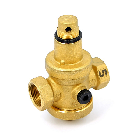 Редуктор давления UNI-FITT 3/4" В 0,5-6 бар PN25 с отверстием под аксиальный манометр 1/4"