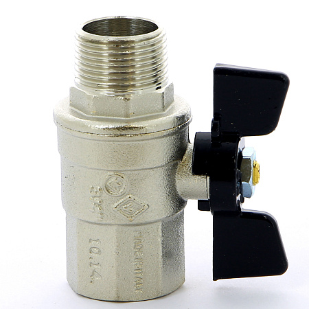 Кран шаровой BUGATTI NEVADA 407 бабочка 3/4" ВН, полнопроходной