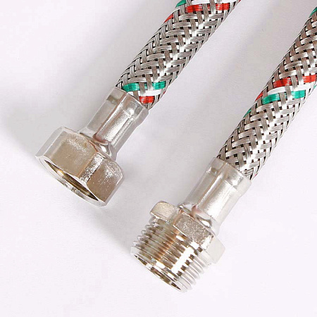 Гибкая подводка UNI-FITT ВН 1/2", 180 см, DN 8, оплётка из нерж. стали