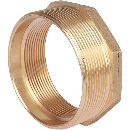 Футорка резьбовая латунная STOUT без покрытия 3"x21/2" ВН