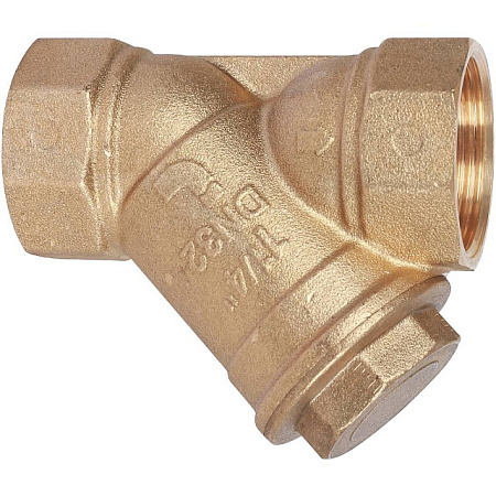 ФГО Фильтр косой грубой очистки STOUT SFW латунный 11/4", 500 мкр, желтый