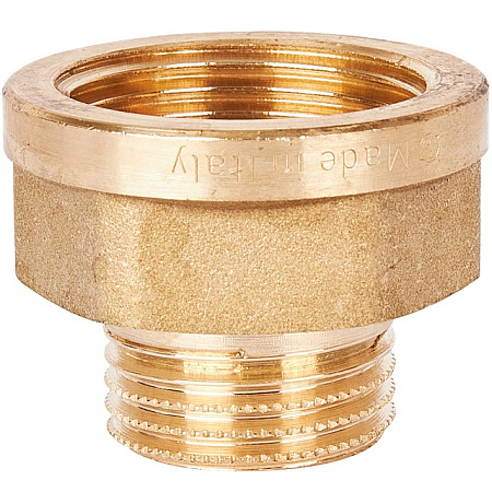 Переход под ключ резьбовой латунный STOUT без покрытия 3/4"х1/2" ВН