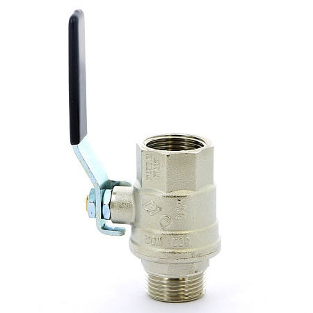 Кран шаровой BUGATTI OREGON 306 рукоятка стальная 3/4" ВН, полнопроходной