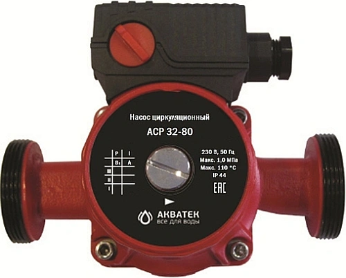 Насос циркуляционный АКВАТЕК ACP 32-80 (с гайками) тип 2